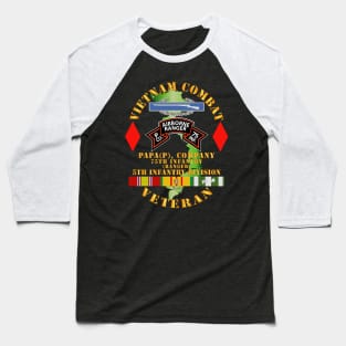Vietnam Combat Vet - P Co 75th Infantry (Ranger) - 5th Inf Div SSI Baseball T-Shirt